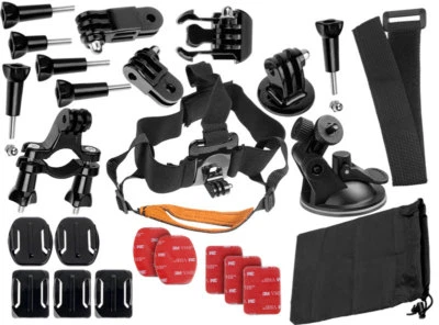 YAYAGO Set Multi Pezzi per GoPro Hero 3+ / 3 / 2 / 1 Fascia Supporto Manubrio Bici