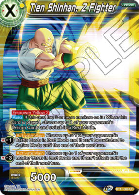 NM-Mint DBS:M Tien Shinhan, Z Fighter - BT17-088 - UC Ultimate Squad (BT17) DBS