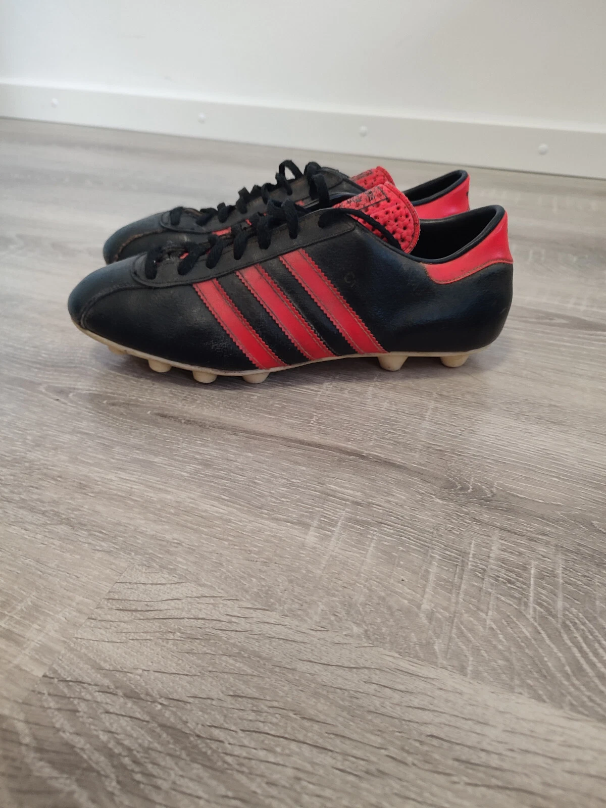 Scarpe da calcio Adidas Chille vintage anni 70 80 made in West Germany tacchetti