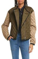 Frame Women's Quilted Colorblock Jacket Msrp $495