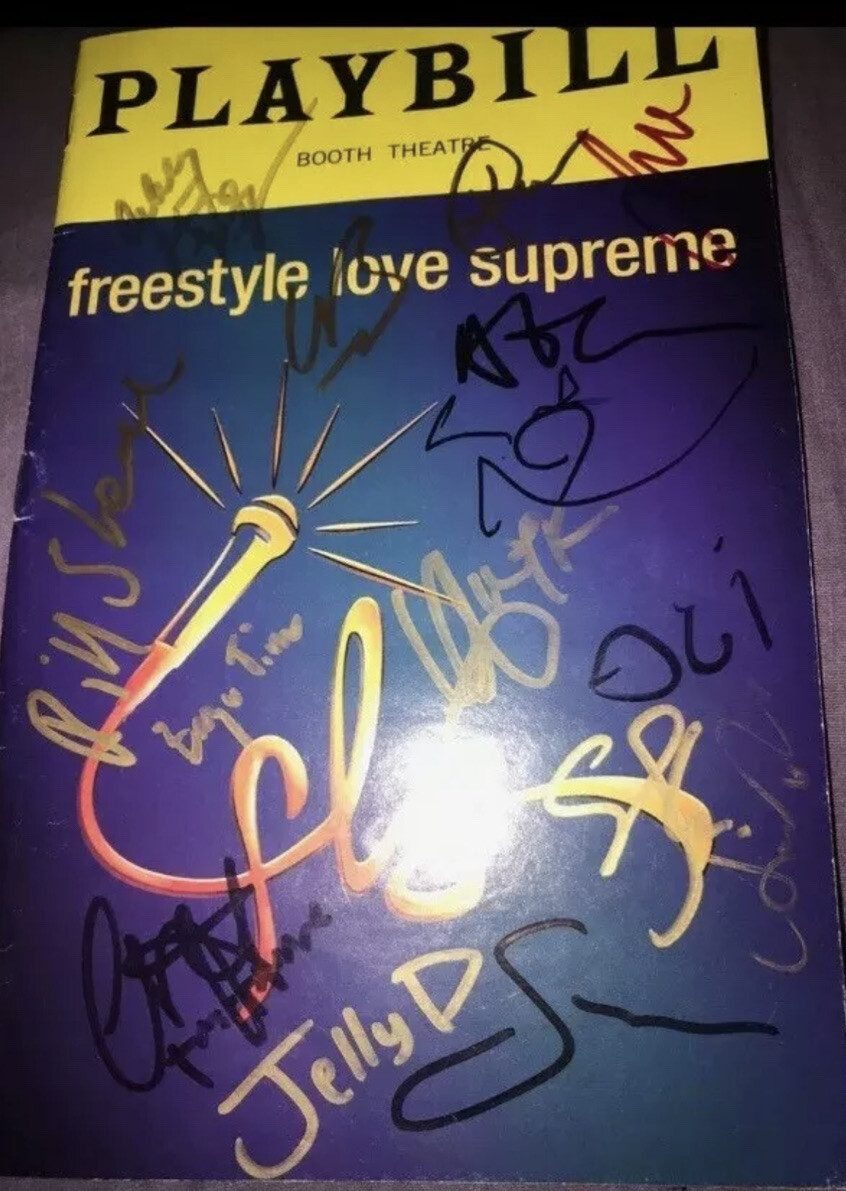 Freestyle Love Supreme Lin Cast Signed Broadway Playbill Hamilton
