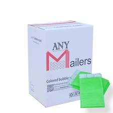 AirnDefense 100 #5 10.5X16" Green Poly Bubble Mailers Shipping Padded Envelope