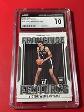 2023-24 Donruss Victor Wembanyama RC Francise Features Rookie CGC 10 GEM