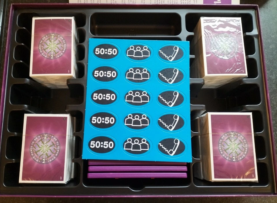 WHO WANTS TO BE A MILLIONAIRE 2ND EDITION "UNUSED PARTS UPSTARTS 2001 FAMILY FUN - Image 3 of 4