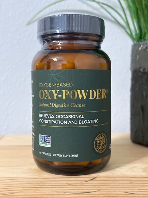 Oxy Powder Colon Cleanse & Natural Detox Pills For Constipation Relief (60 Ct)