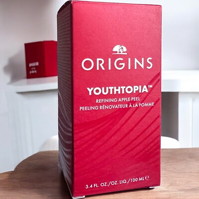 NEW Origins Youthtopia Liquid Exfoliant Refining Apple Peel FULL SIZE 3.4 Oz 