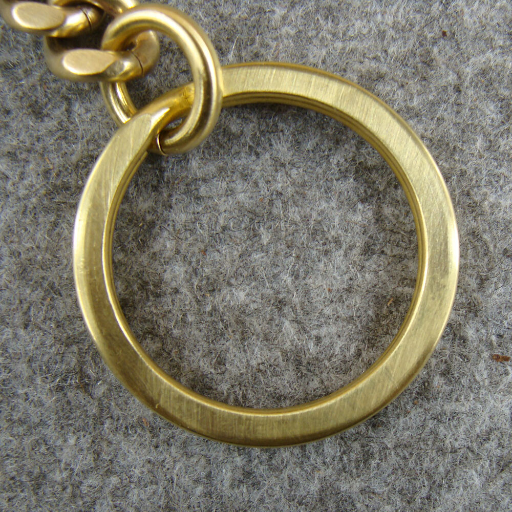 Solid Brass Key Chain Holder Keyrings With Snap Hook Men's Belt Clip