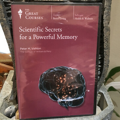 Scientific Secrets for a Powerful Memory DVD, The Great Courses w/ Peter Vishton
