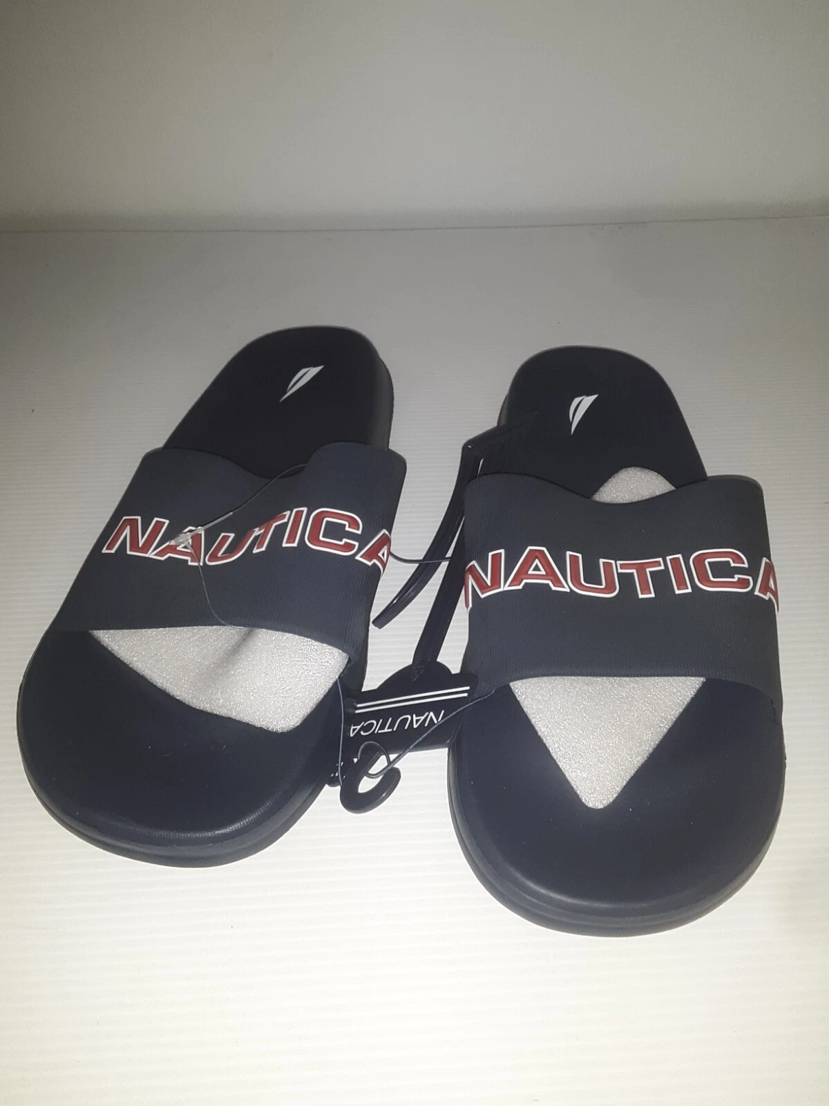 Nautica Men's size 11 Sandals stono 1 navy Beach Slides Flip Flop Shoes #319