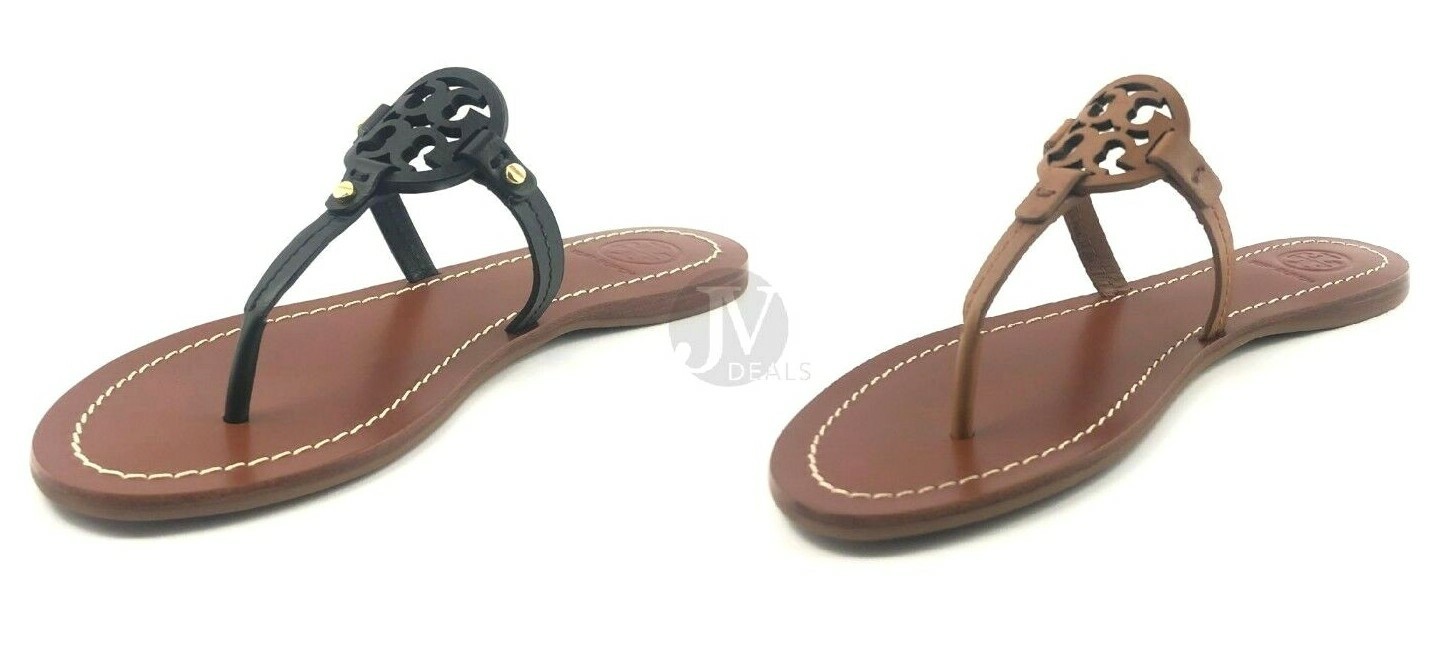tory burch mini miller flat leather thong sandal
