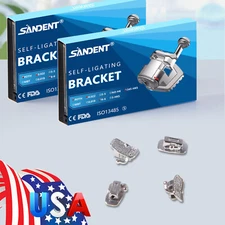 2 Sets Dental Orthodontic Self-ligating bracket Braces MINI ROTH.022 Hook 345