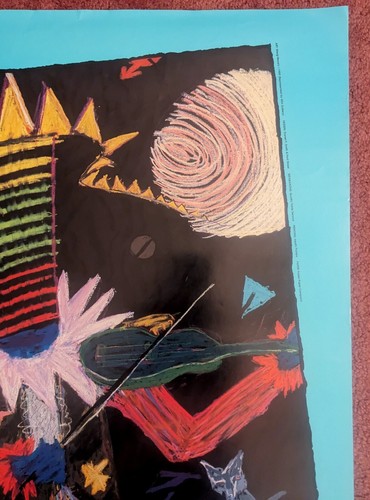 PÓSTER arte Margi Beyers 1990 NORTHWEST FOLKLIFE FESTIVAL Seattle Center 18"X 36" - Imagen 6 de 9