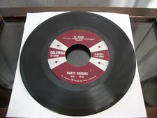 Vintage 45 Record Marty Robbins  El Paso/Running Gun - Columbia