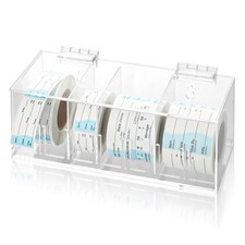 Adjustable Label Dispenser 4 Disks Sticker Roll Holder Acrylic Sticker Dispen...