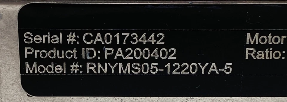 Motor de inducción trifásico Sumitomo HN0976891 TC-FX 0,5 HP/relación reductora de engranajes 5:1 Foto 3 de 4