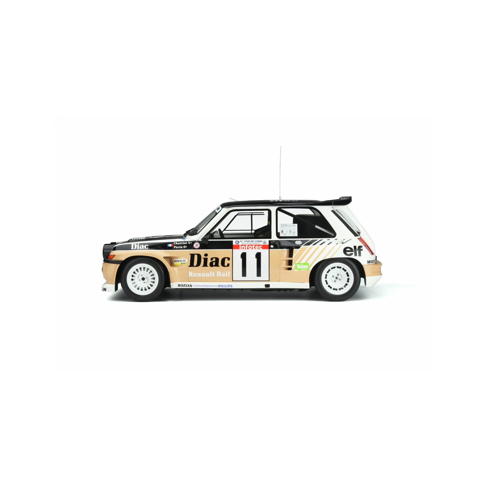 Miniature Renault Maxi 5 Turbo Rallye Tour de Corse 1986 Ottomobile 1/18