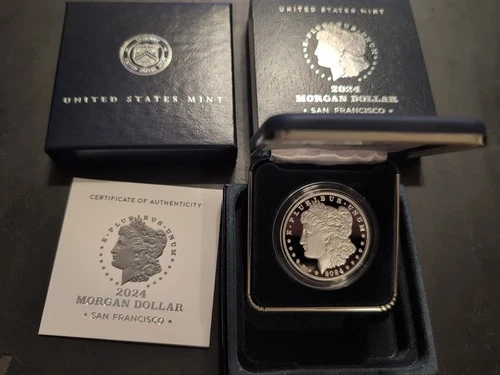 2024-S $1 Proof Morgan Silver Dollar Box, OGP & COA San Francisco