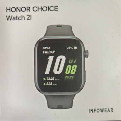 HONOR CHOICE InfoWear Watch 2i KCH-WB01, Schwarz mit 4 Nylon Armbändern