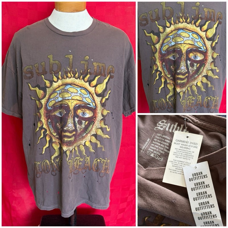 Official NEW NWT Sublime Band Urban Outfitters Shirt Medium Opie Holes Large Ras