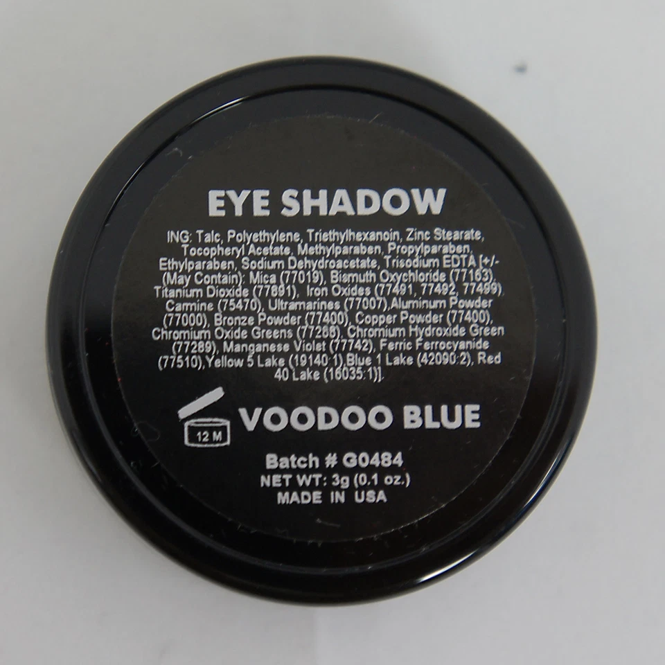 MANIC PANIC Polvo Prensado Sombra de Ojos Mate AZUL VUDÚ Gótico Punk Vamp NUEVO Foto 3 de 3