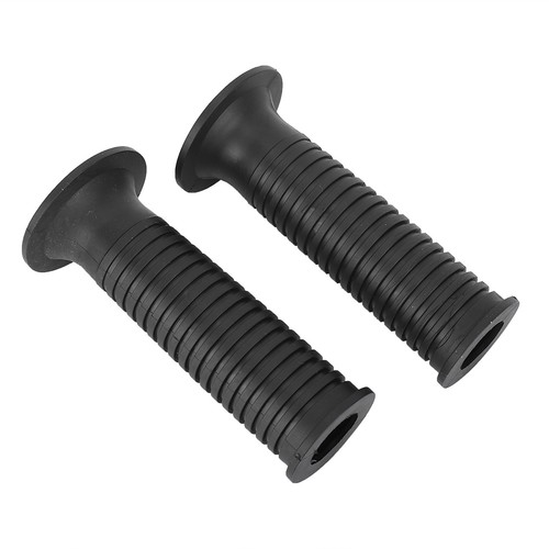 ༝1 Pair 25/28mm 1in Black Motorcycle Handlebar Grip Handle Bar Cover Accessory - Photo 3/9