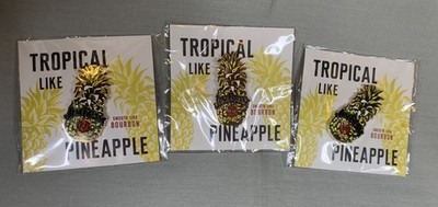 Jim Beam Pineapple Liqueur Infused with Bourbon Whiskey Lapel Pins Lot of 3