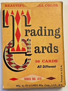 1950s Ed-U-Cards #610 COMPLETE 36 TRADING Cards Full Color Pictures Very RARE-26