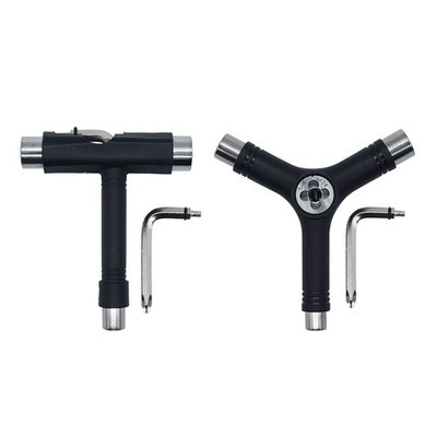 Black All-in-One Multifunctional Portable T-Tool&Y-Tool for Skateboard,All-in...