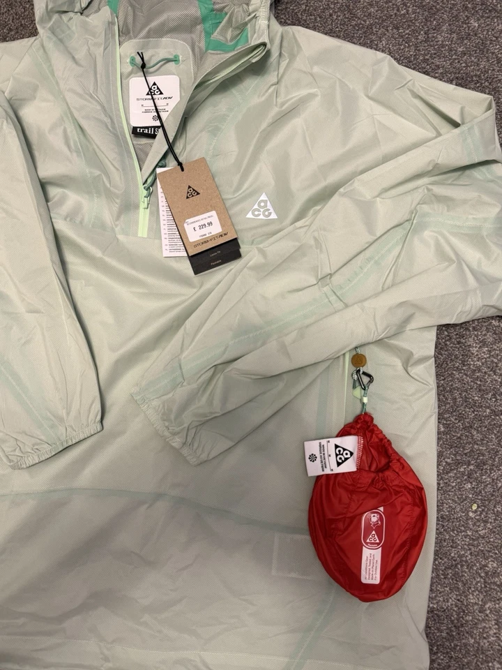 Nike ACG 'Trail Snacks' Men's Storm-FIT ADV Jacket | Medium | Vapour Green BNWT - Image 2 of 4