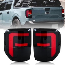 Ford Maverick 2022-2024 Smoked Tail Lights Flashing Turn Signal Pair
