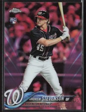 2018 Topps Chrome #198 Andrew Stevenson Pink Refractor