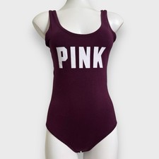 PINK Victorias Secret Purple One Piece Bodysuit