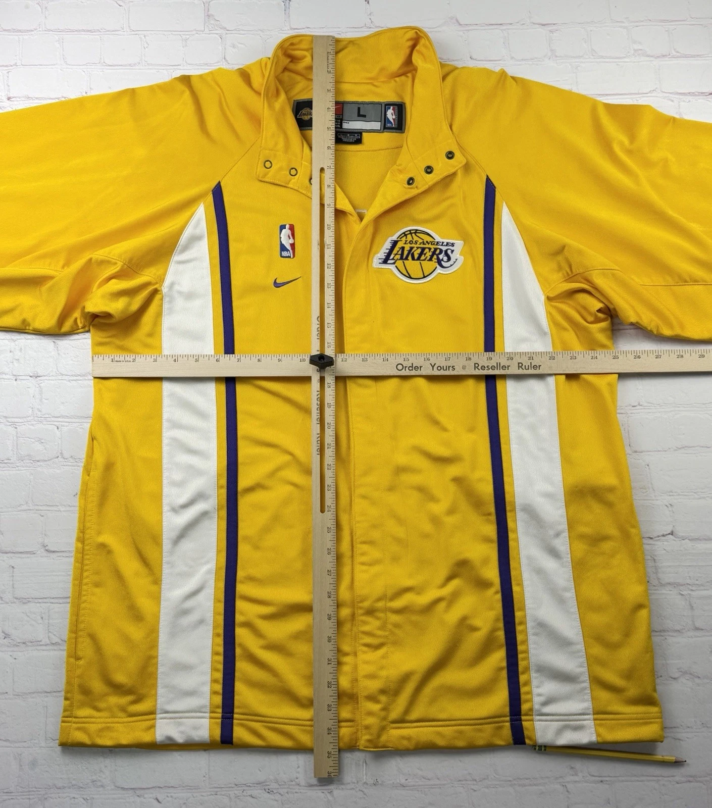 VTG Los Angeles Lakers 90s - Y2K Authentic Nike Team Warm Up Jacket Large Kobe - product detail image 8