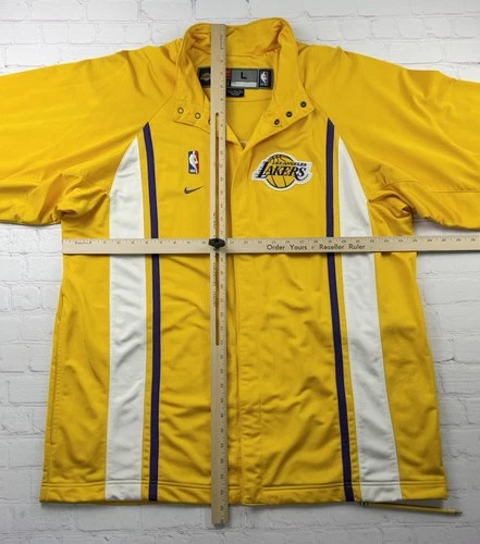 VTG Los Angeles Lakers 90s - Y2K Authentic Nike Team Warm Up Jacket Large Kobe image 8