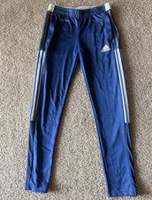 adidas AEROREADY Primegreen Boys Track Pants Blue/White 14-15Y/170 Zips