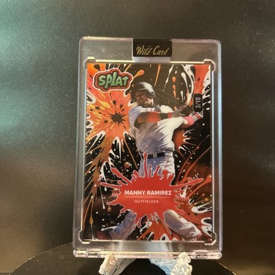 2024 Wild Card BlackOrange Splat Baseball /10  Manny Ramirez Boston Red Sox HOF