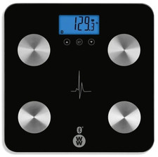 Weight Watcher Bluetooth Heart Rate Scale, Measure Body Fat, Muscle Mass  Water