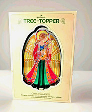 Hallmark Christmas Angel Tree Topper Tree Trimmer 1970s Vintage Boxed Decor Gold
