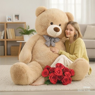 150cm Riesenteddy XXL Plüschbär Kuscheltiertier Geschenk Geburtstag Weihnachten