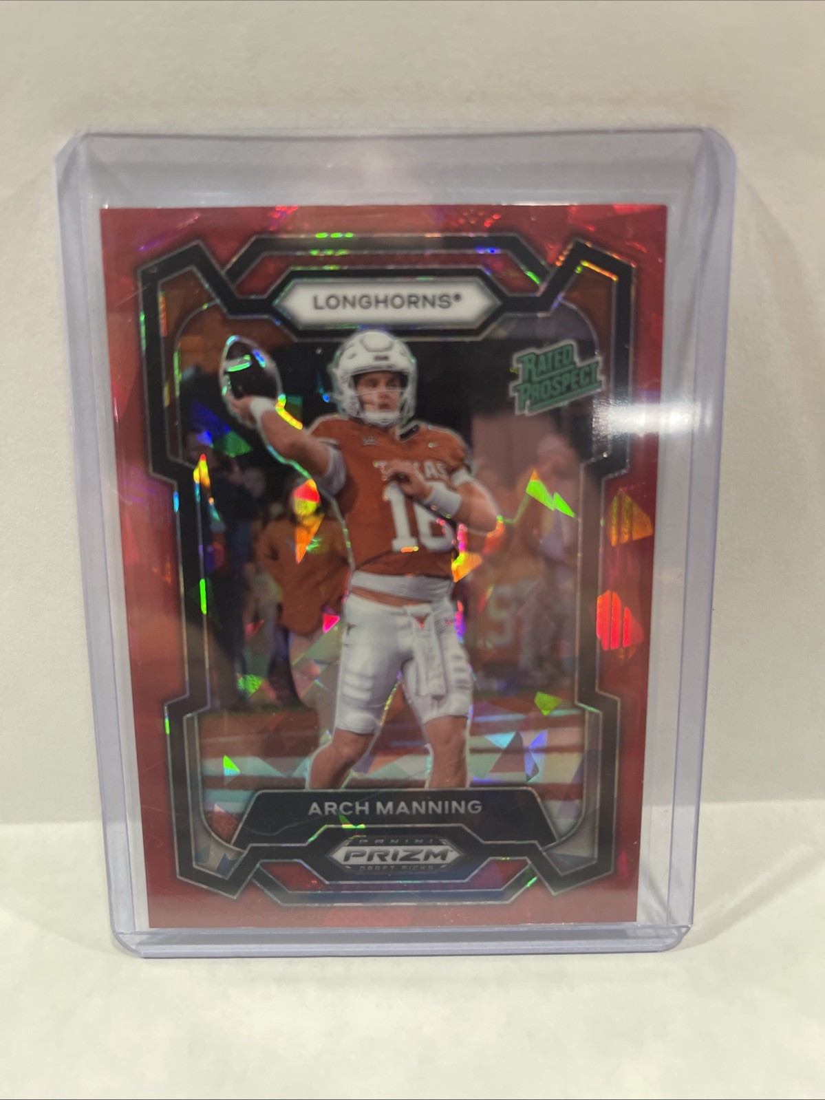 2024 Panini Prizm Draft Picks - Rated Prospect Arch Manning #192 Red Ice Prizm