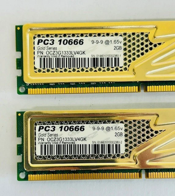 4GB Kit (2 x 2GB) OCZ OCZ3G1333LV4GK PC3-10666 1333MHz Computer Memory Kit - Image 3 of 4