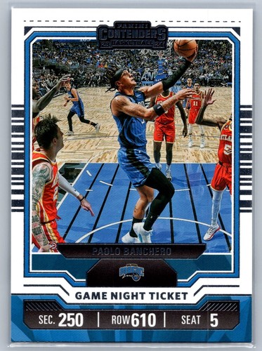 Paolo Banchero #17 2023 Panini Contenders Game Night Ticket card