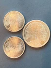 2oz Silver Buffalo Rounds (1oz and 2x 0.5oz)