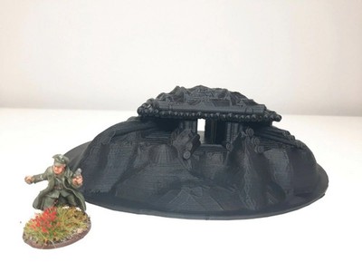 Wargaming Geländebunker verschiedene Maßstäbe historisches Wargaming