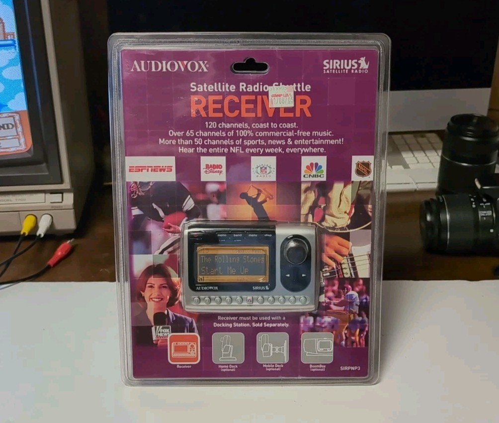 Shuttle Receiver Sirpnp3 Sirius Car Home Silver Sealed