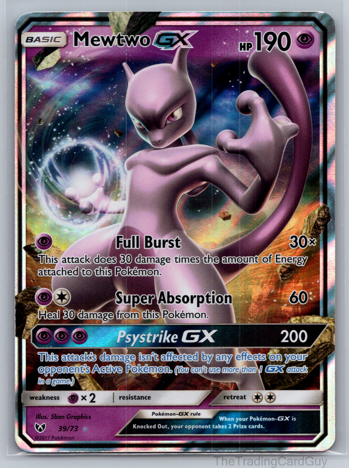 Pokemon TCG Shining Legends #39/73 Mewtwo GX - NM