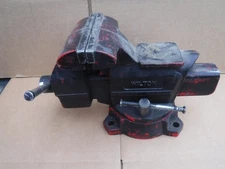 Vintage Wilton Utility Bench Vise 5 1/2" Jaws With Swivel Base Light Use