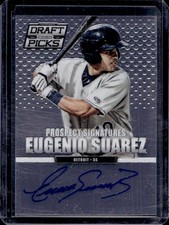 2013 Prizm Perennial Draft Picks Eugenio Suarez Prospect Signatures Auto #89