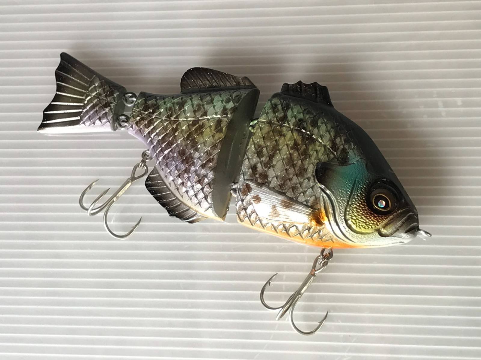 Handmade Japanese Swimbait "Gillra150" Micro Glitter Subtle  Flash Motion - Image 3