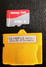 XD Picture Card Adapter 512MB MicroSD Memory Card OLYMPUS